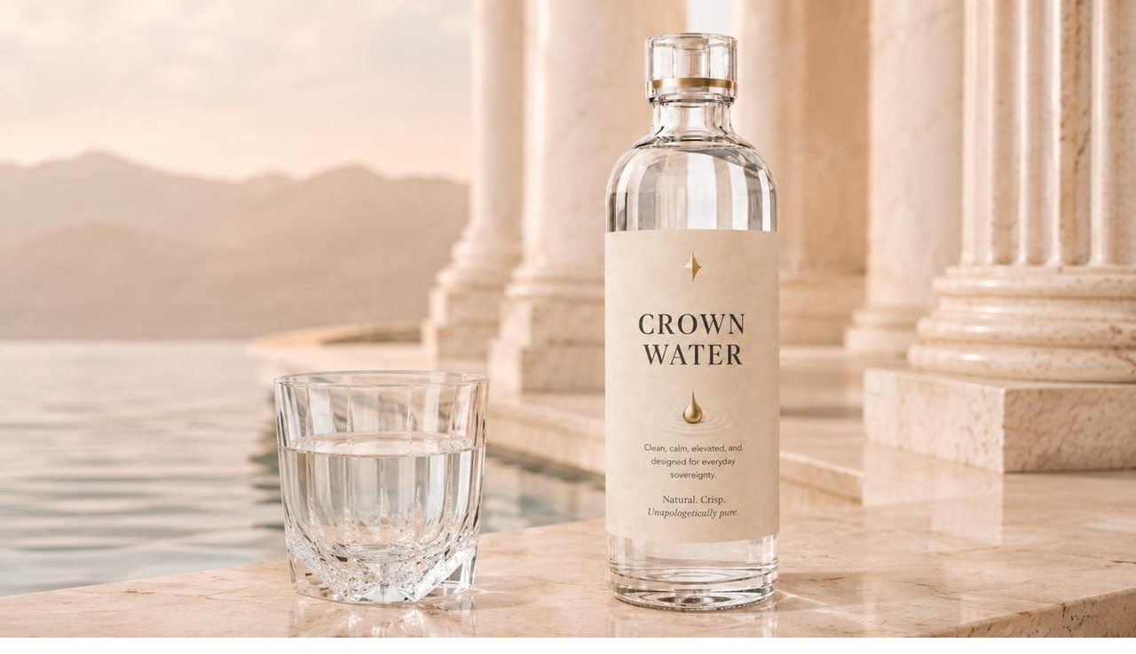 Crown Water by a still pool.
