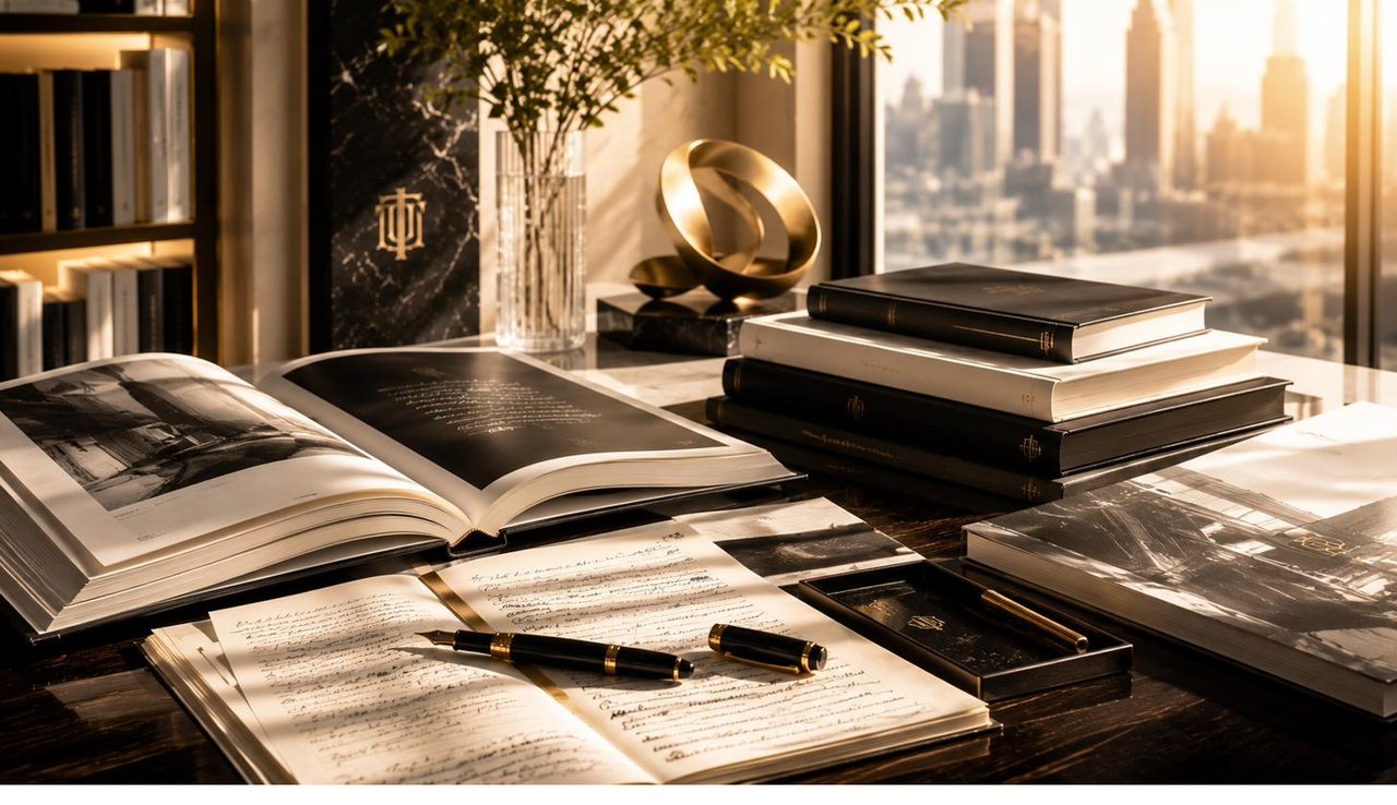 Editorial volumes and manuscripts.